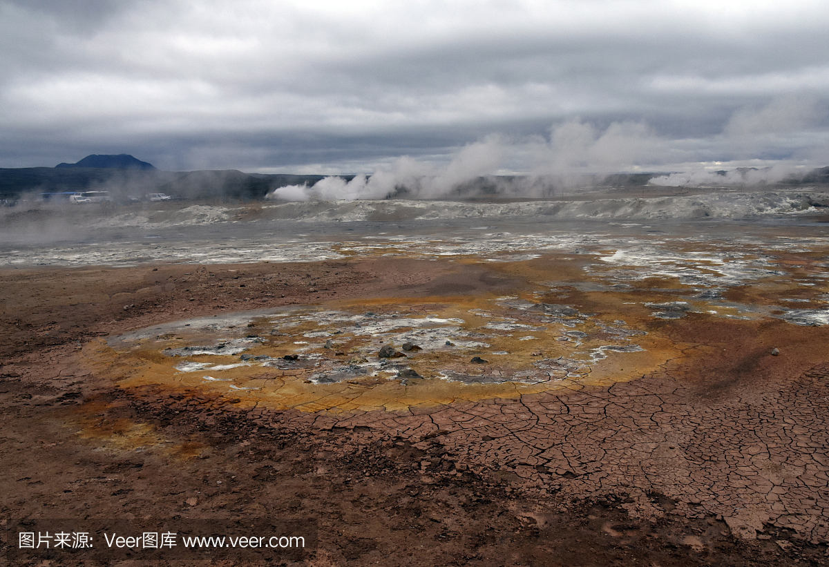 硫磺泉,硫黄泉,莱克珍半岛,雷克亚未克风光