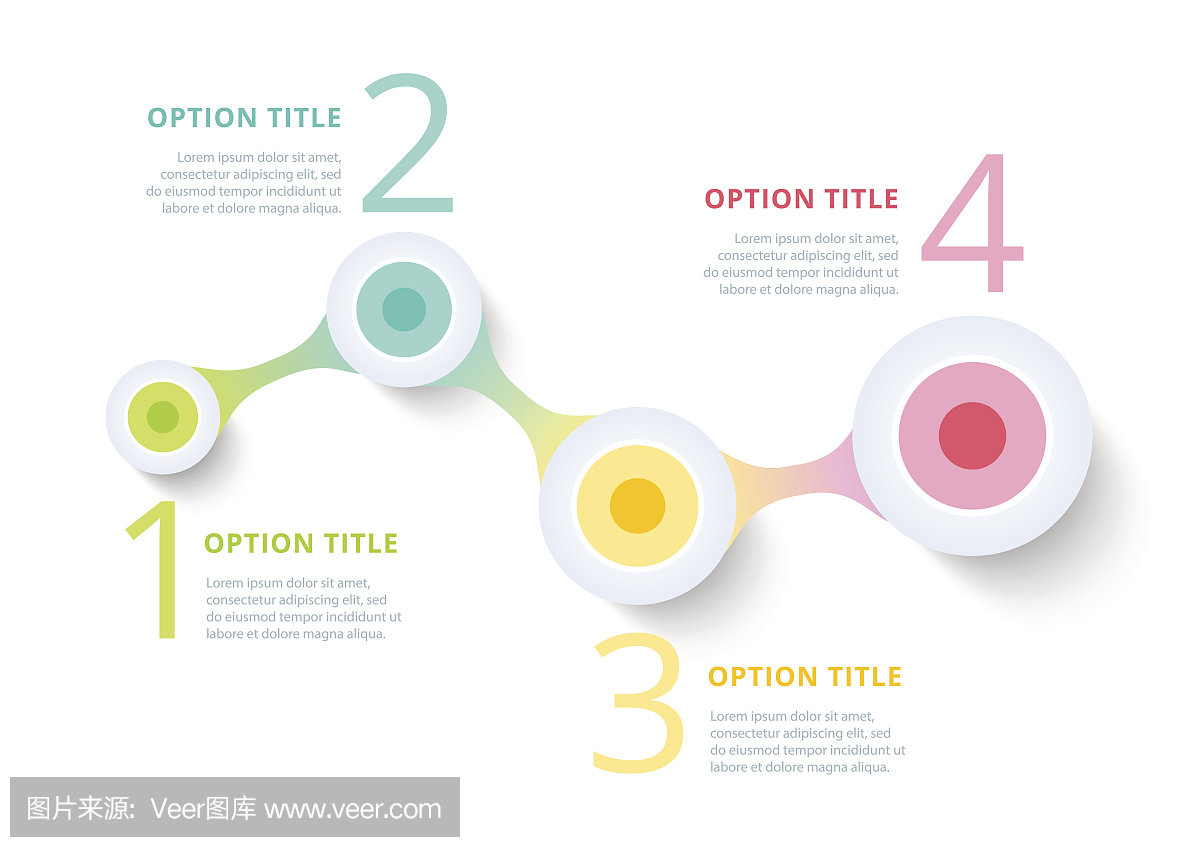 业务流程图信息图与步圆。循环公司时间线图元