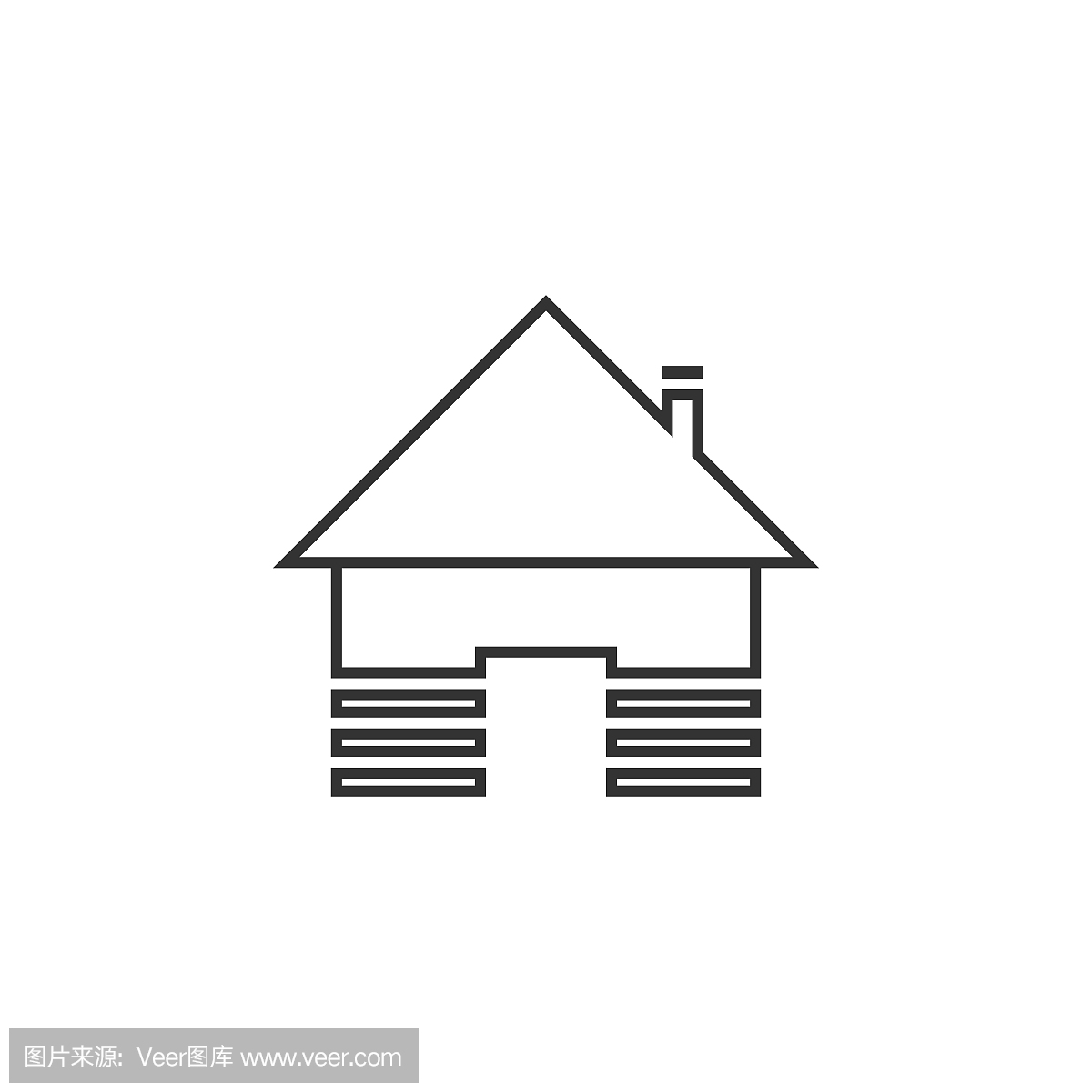 房子图标。导航器的元素为移动概念和web应用