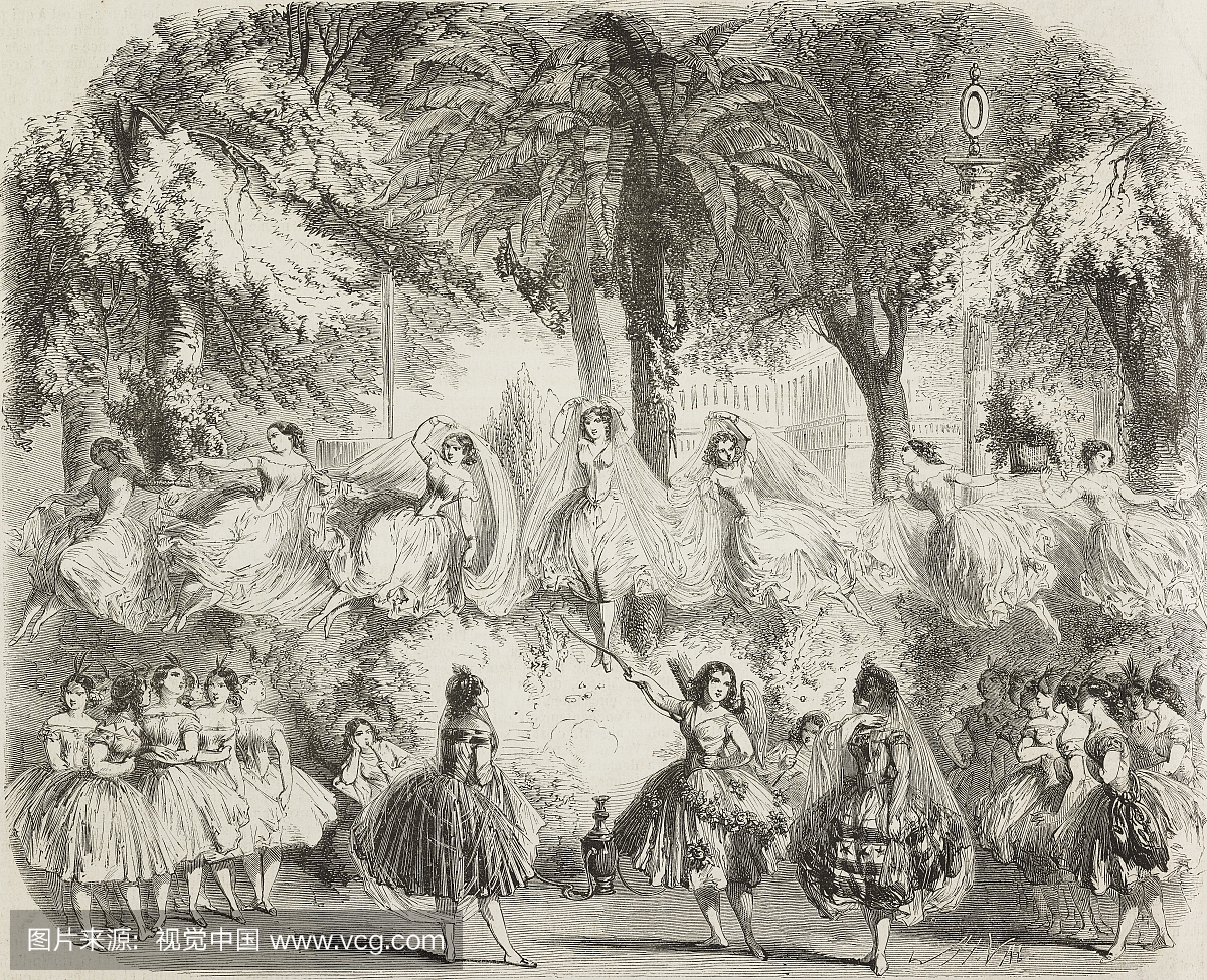 1853年6月11日,在法国巴黎Amigue剧院演出的
