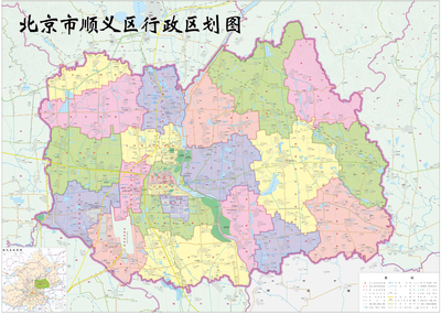 北京顺义行政地图图片