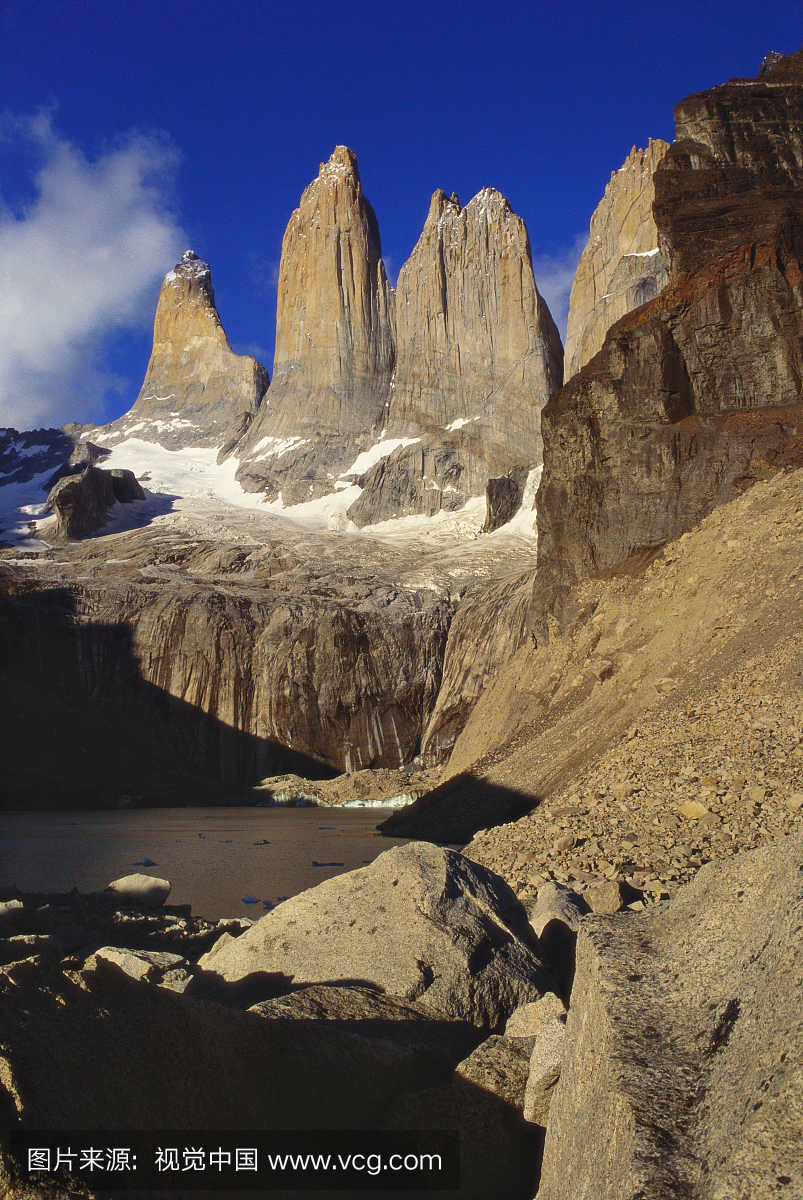智利拉丁美洲火地岛国家公园岩层组成