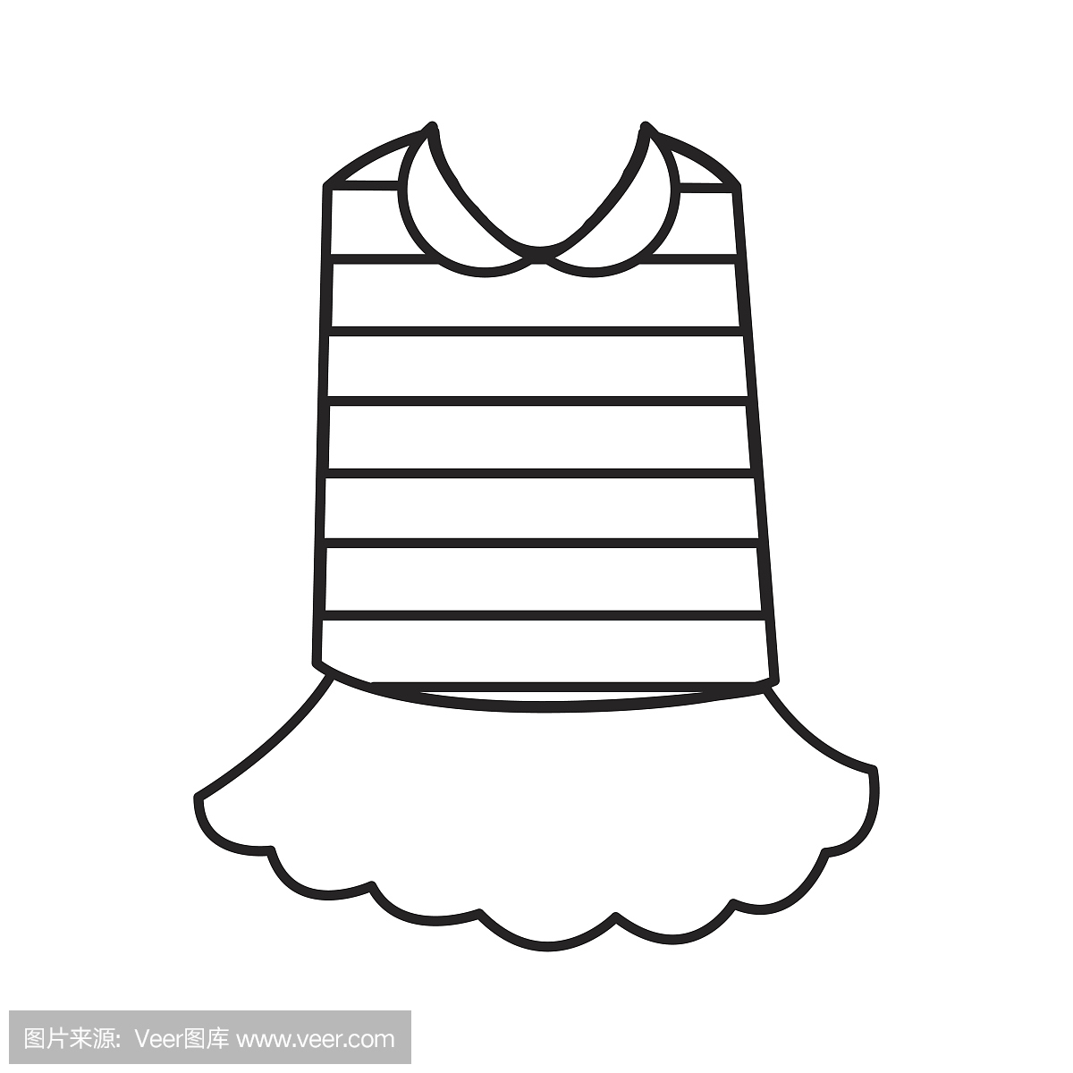 典型的法国服装图标