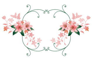 黑白简约花纹边框壁纸||黑白花纹边框背景图||黑-11kb