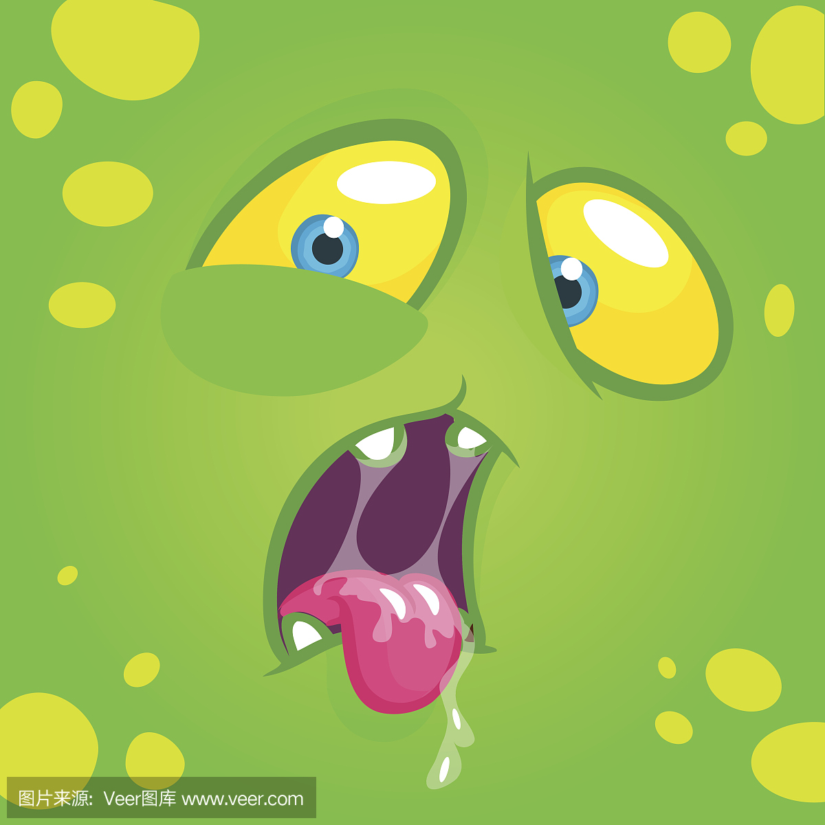 卡通怪物,怪物的脸,嘉年华,化妆舞会面具,孩子们