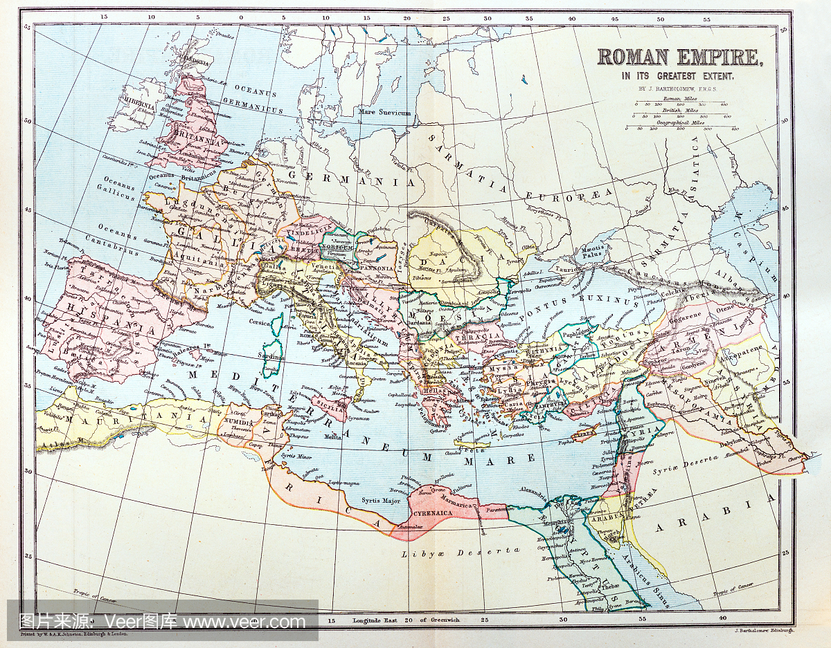 古罗马帝国地图