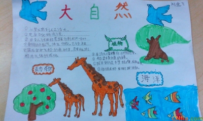 认识大自然手抄报图片设计-175kb
