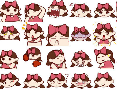 小胖妞可爱qq表情包 破解-64kb