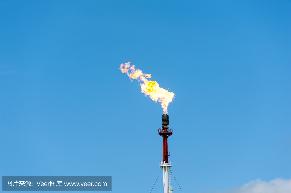 甲烷,沼气,火炬塔,地面燃烧