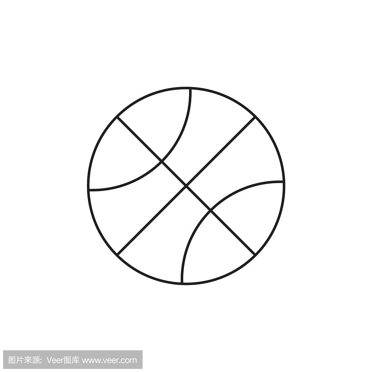 篮球图标矢量图,EPS10