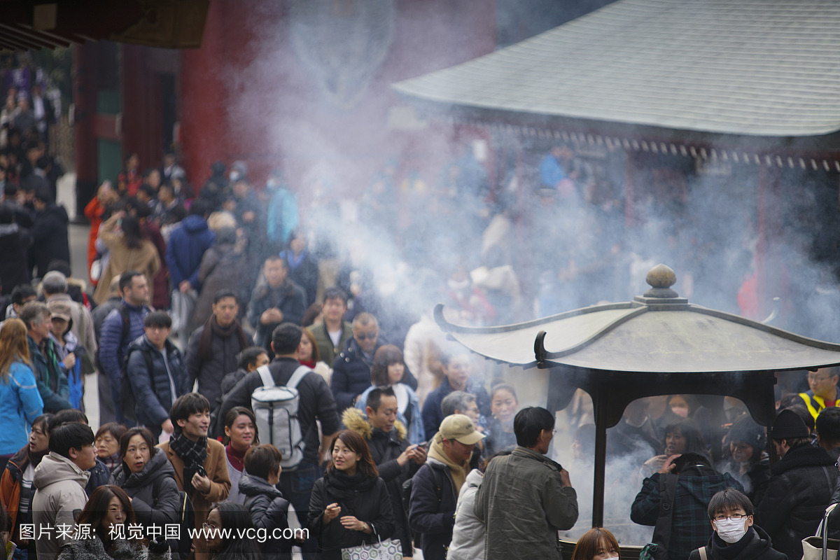 东京,日本 - 2月10,2018-传统的Sanja Matsuri节