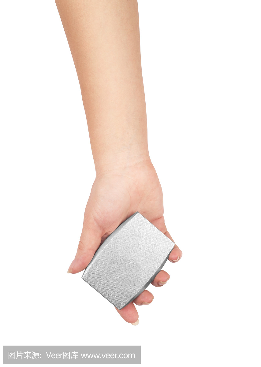 女性手部美容师专业化妆刷化妆品