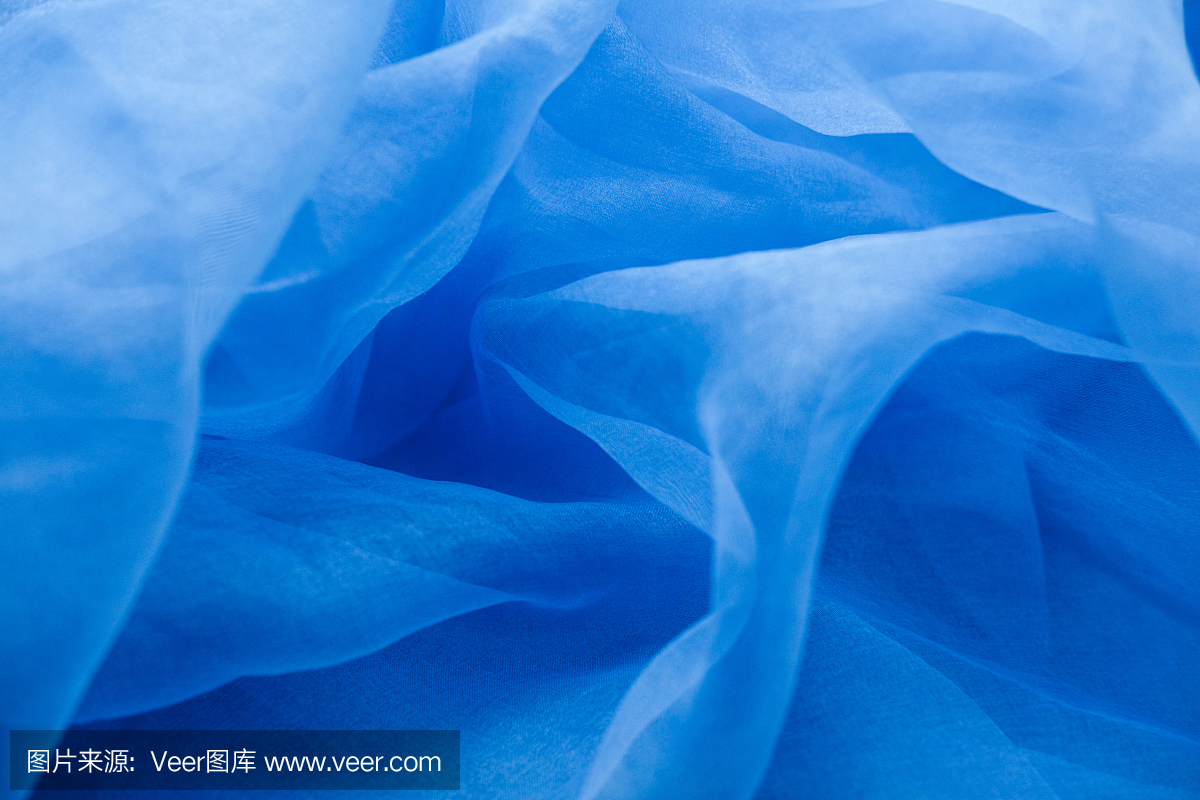 Light blue chiffon fabric for background.