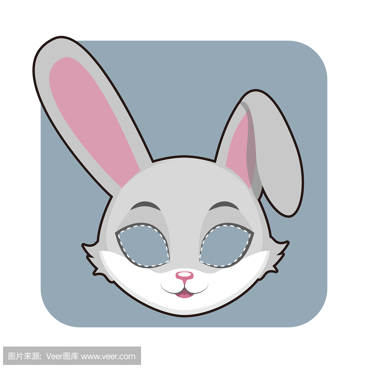 兔子面具为各种庆祝活动,派对,活动