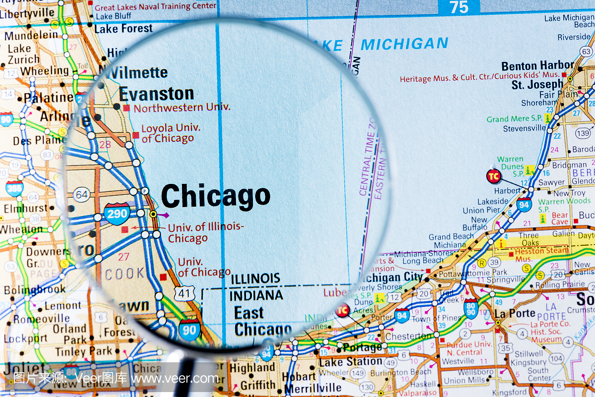 放大镜下的城市地图:芝加哥