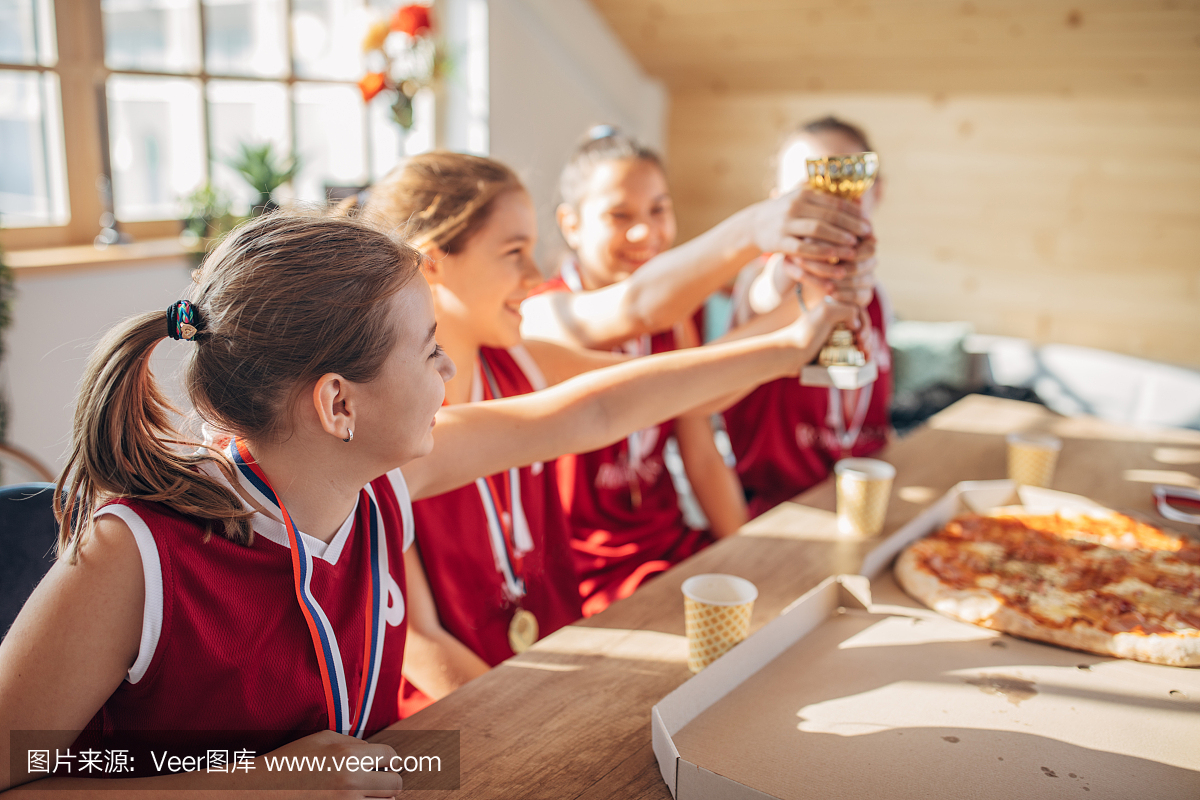 相伴,连接,篮球服,少女