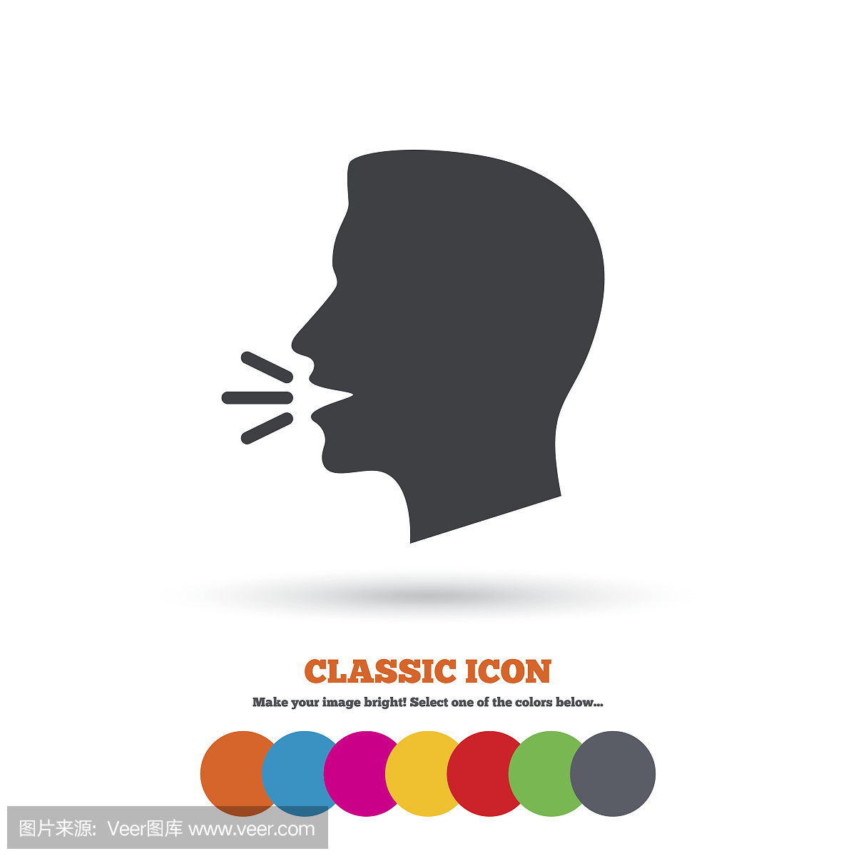 圆形,说话,形状,噪声