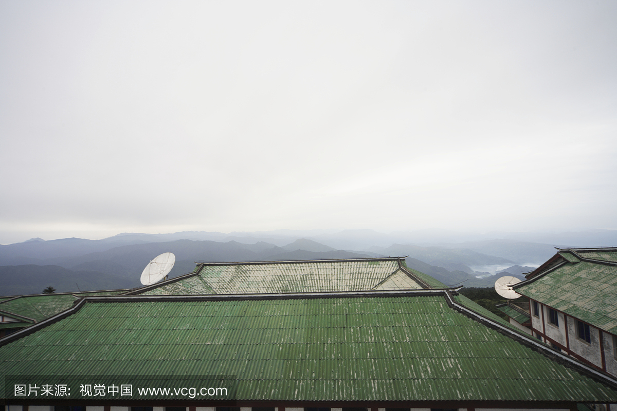 中国,中南部,四川省,九寨沟,屋顶