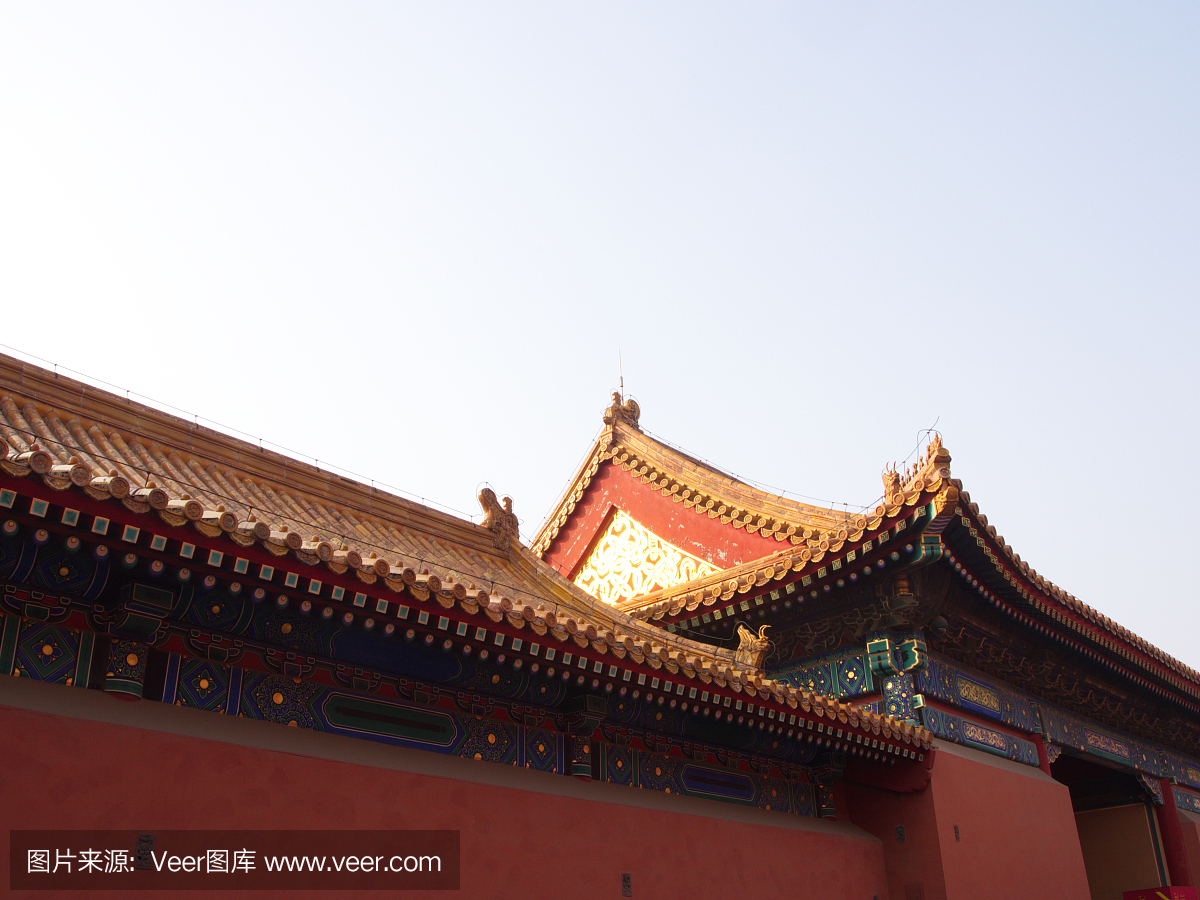 紫禁城大厦。北京市,中国。 2017年10月24日