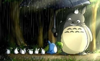 手绘插画 美图 龙猫 背景 壁纸 人物 文-63kb