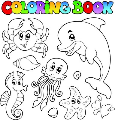 卡通海底世界儿童画