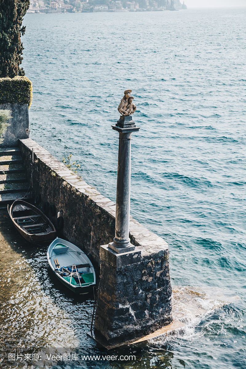 Little port on como lake italy.