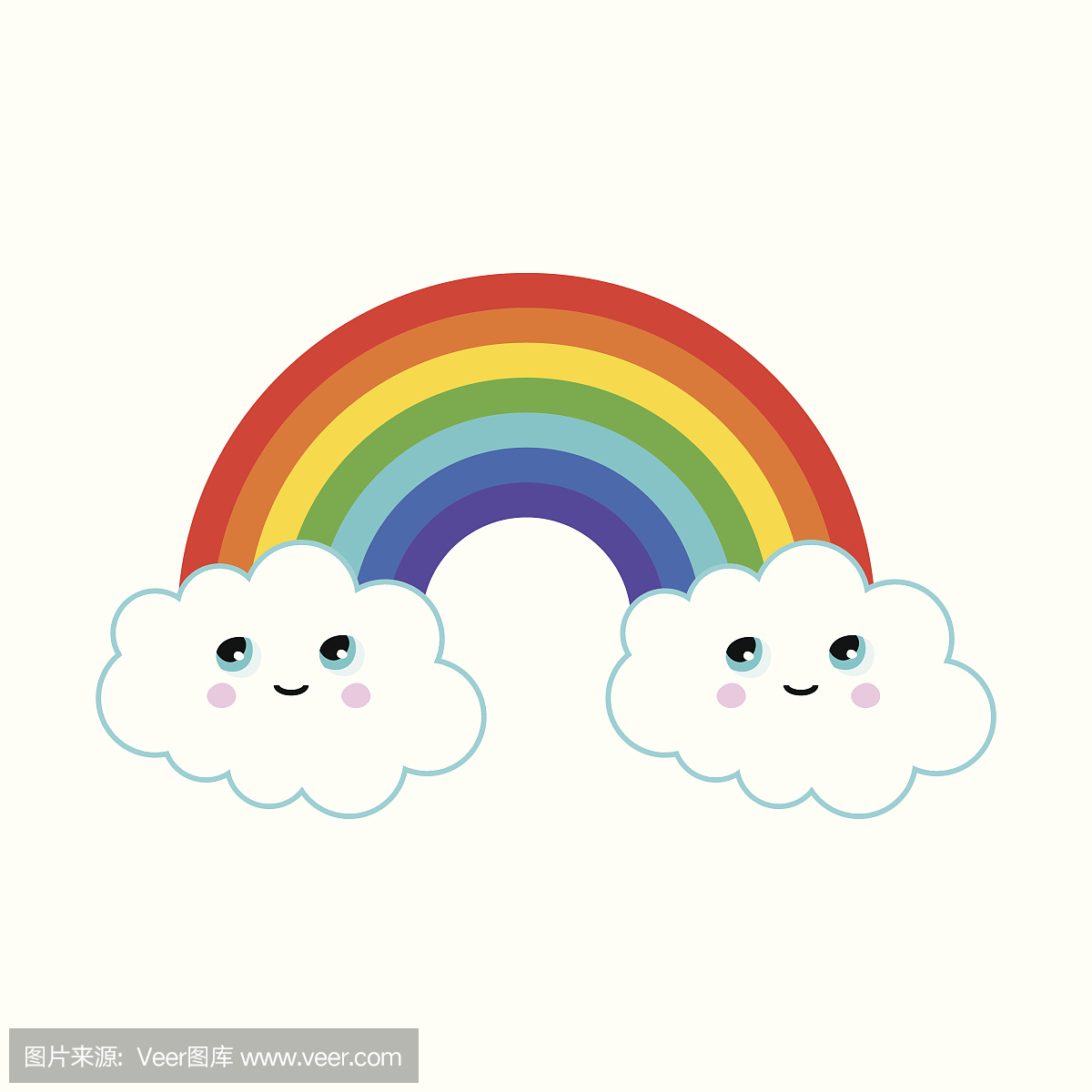 有趣的云彩彩虹插图