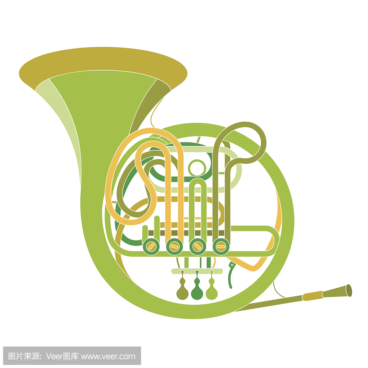 大号,大喇叭,琴弦,乐器上的弦