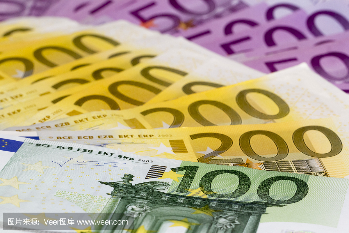 宏观一揽子货币与100 200 500欧元纸币