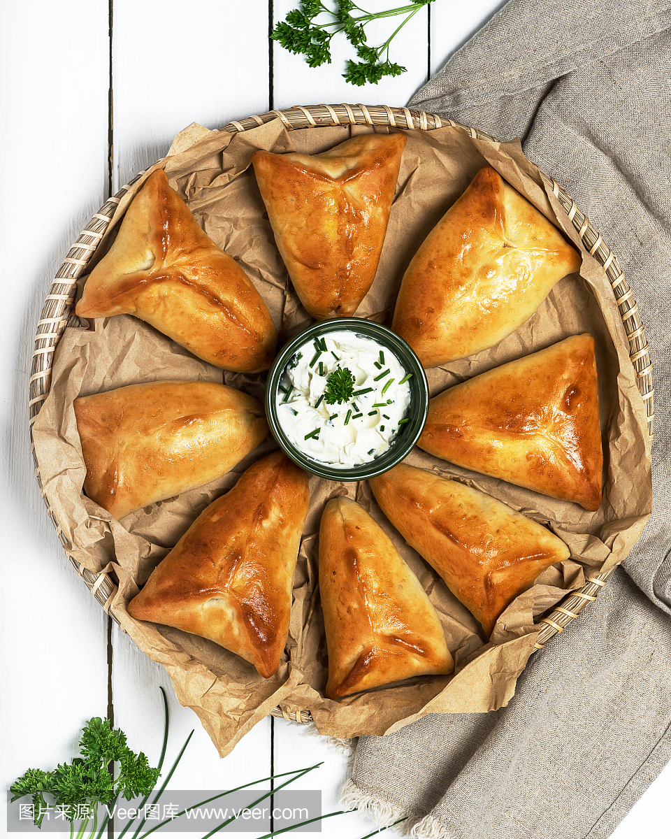 百吉饼,酵母,自制的,乡村风格