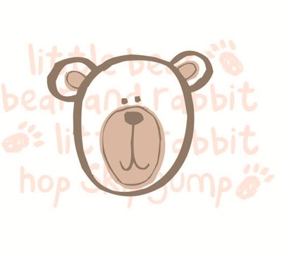 卡通小熊矢量儿童服装印花 - 素材公社 tooope-67kb