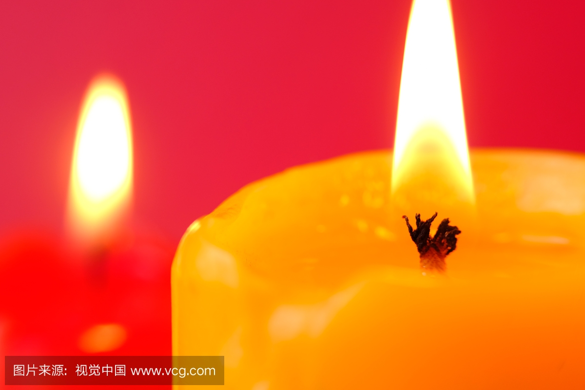 Colse up of christmas red and yellow Light of ca