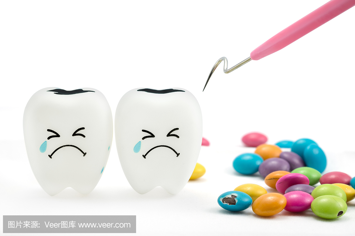 牙齿用牙菌斑清洁工具哭泣的情绪