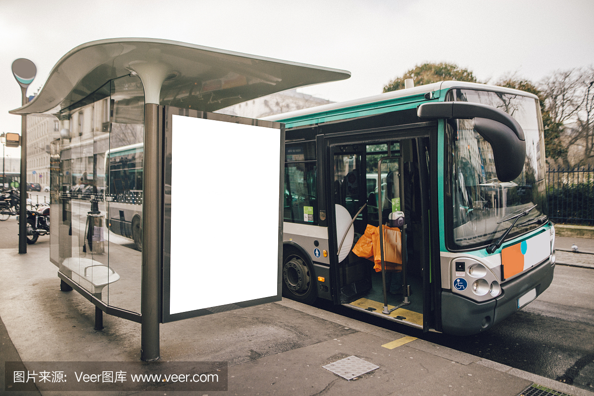 公车站,巴士站点,公交站亭,公交汽车站