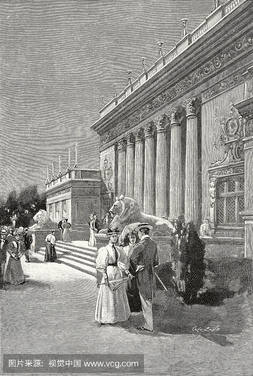 美国亚特兰大国际博览会艺术门面,1895年11月