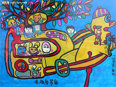 儿童画设计图_儿童绘画_儿童幼儿_人物图库_-332kb