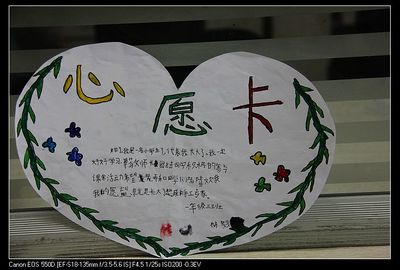 小学生心愿卡内容