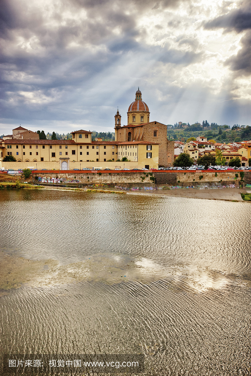 在佛罗伦萨,意大利的阴天