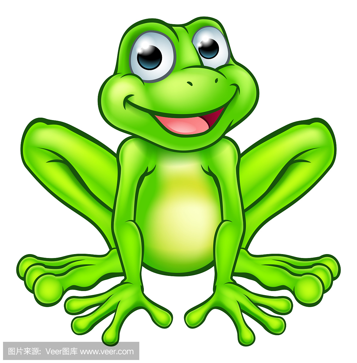 可爱的漫画青蛙图片素材-编号02186845-图行天下