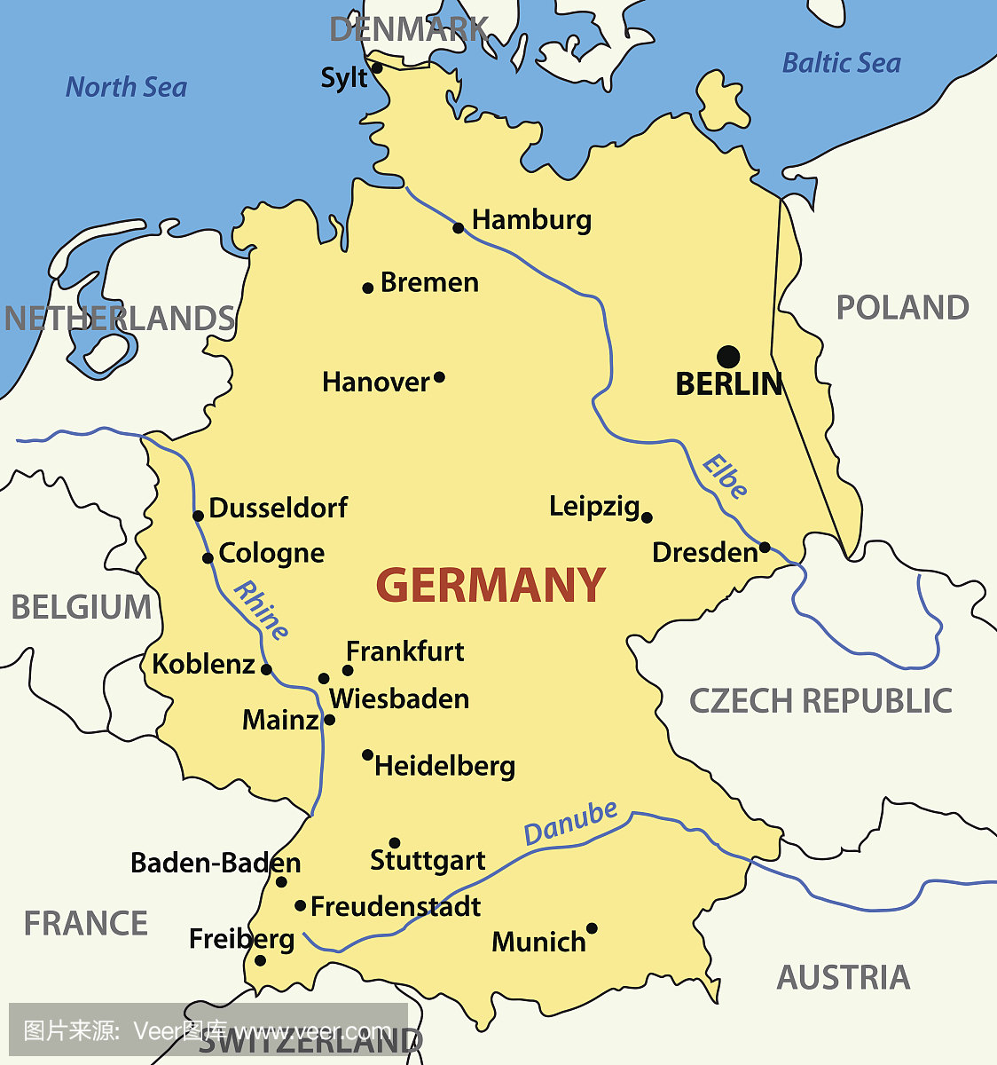 德国地图图片素材_免费下载_svg图片格式_高清图片400020815_摄图网