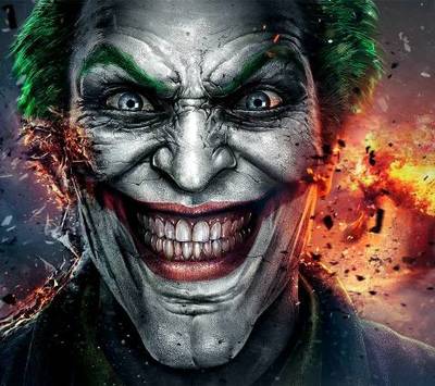 黑白恐怖小丑大图