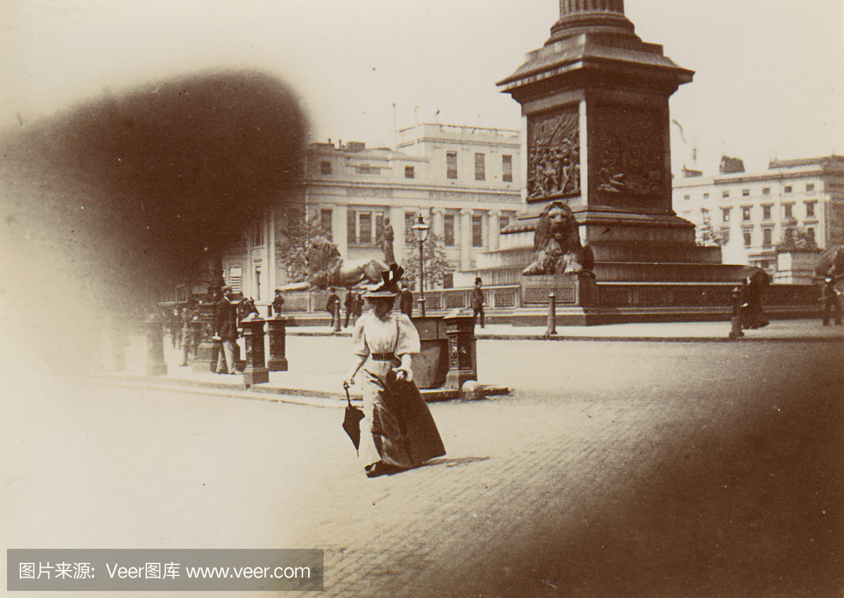 维多利亚时代特拉法加广场伦敦
