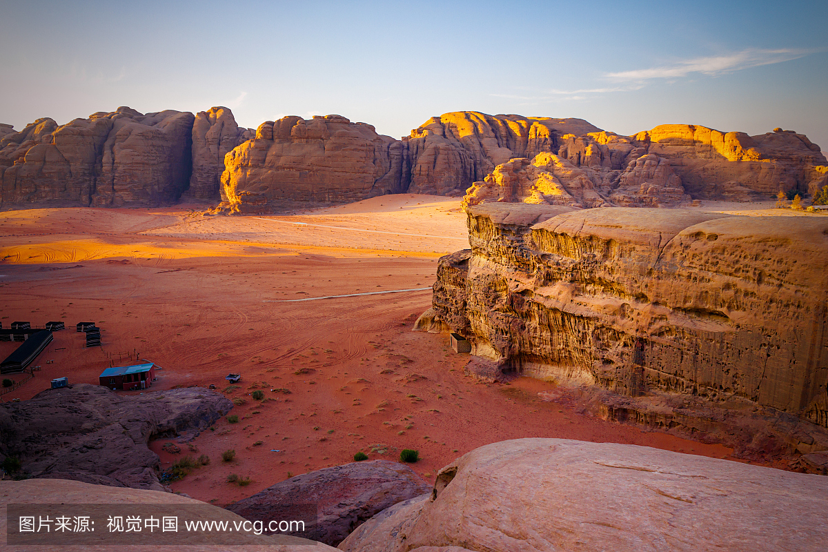 约旦,约旦王国,高视角,高角度查看