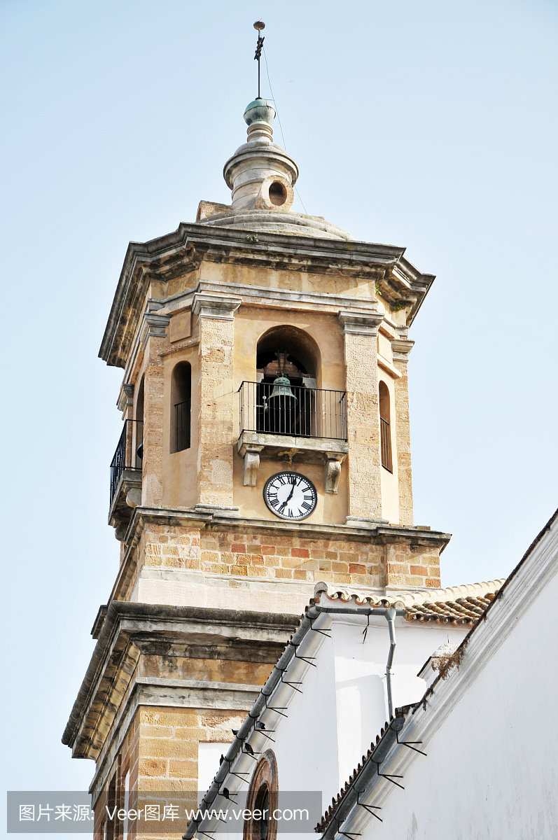 教堂钟楼,阿尔赫西拉斯,西班牙