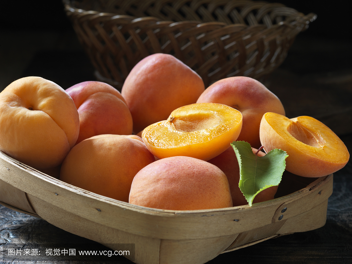 Fresh organic fruit, king apricots