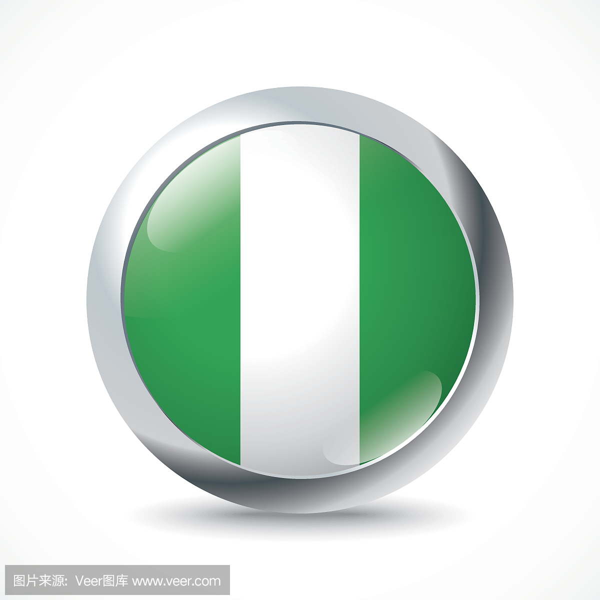 尼日利亚国旗按钮
