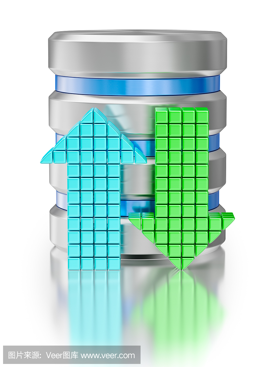 硬盘驱动器数据存储数据库图标符号