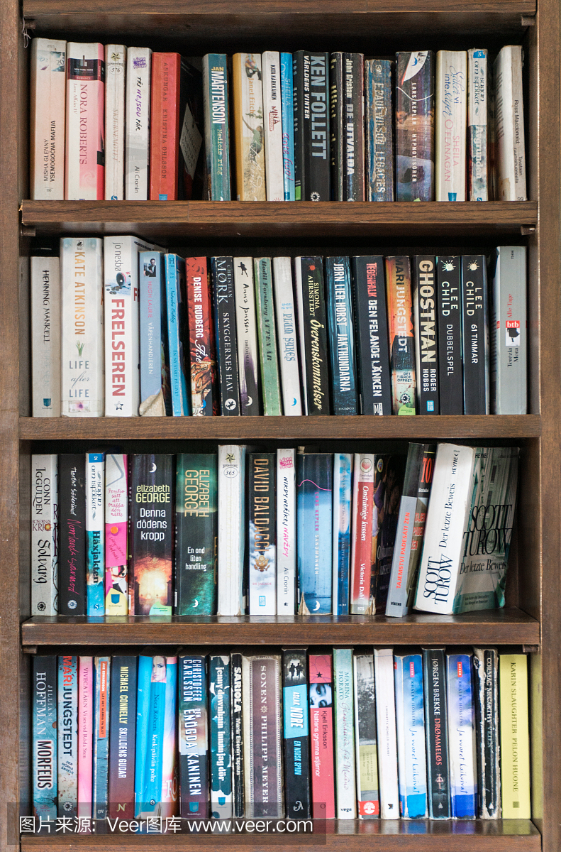 书籍小册子小说书架