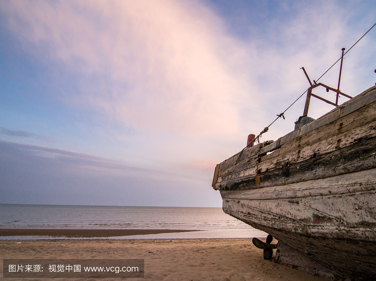 葫芦岛海边渔船特写