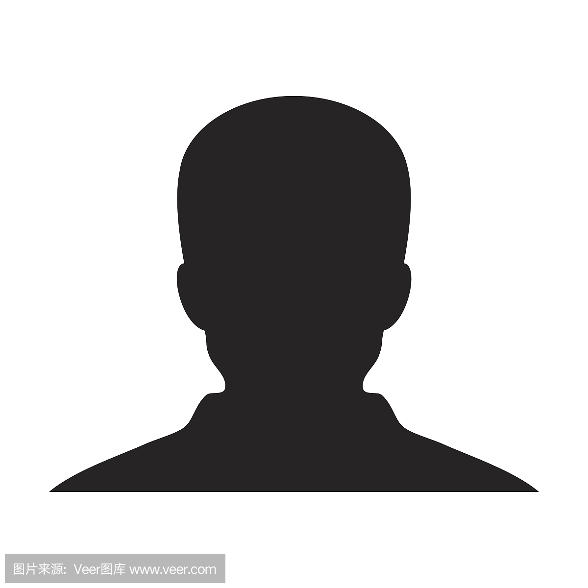 用户图标矢量平面人个人头像头像
